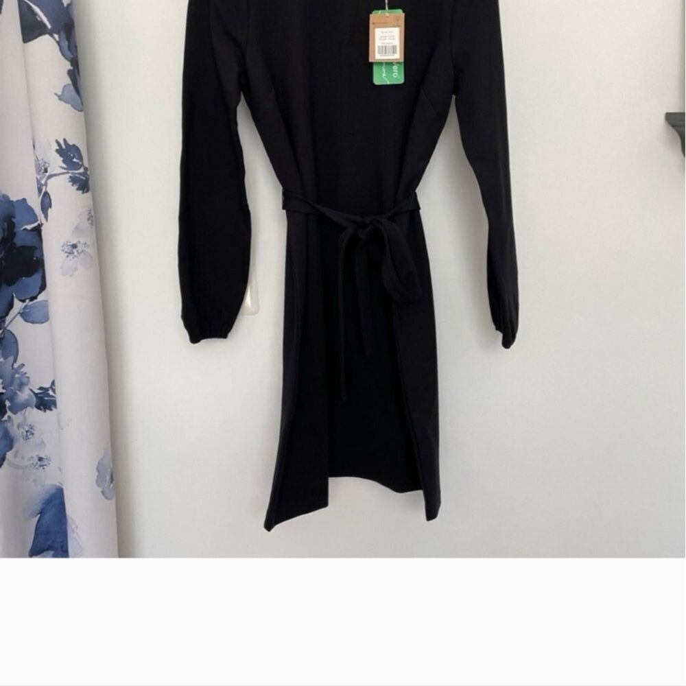 Boden Womens little black dress style Violet Ponte Shift size 6 ladies sleeves - Picture 7 of 16